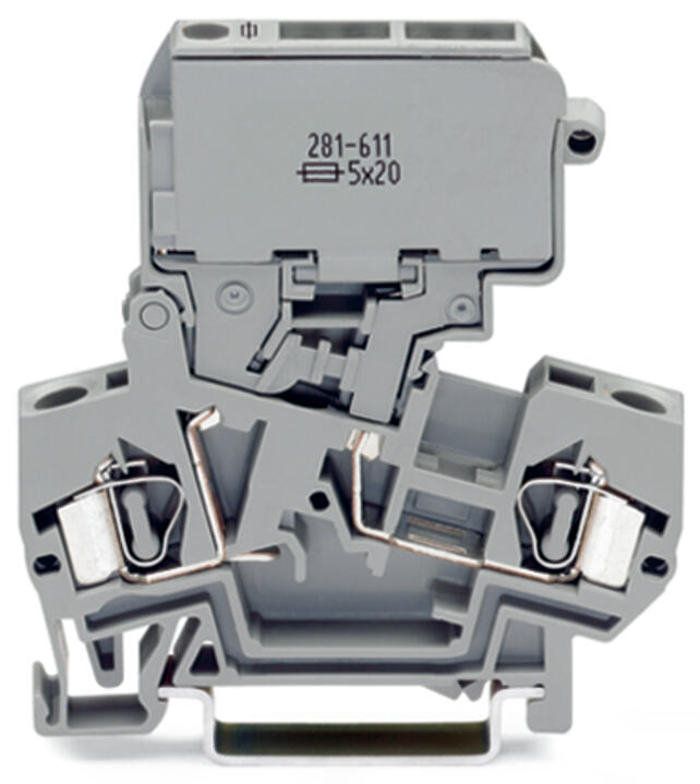 WAGO Sicherungs-Reihenklemme 0,08-4qmm Serie 281 281-612/281-542 G-Sich_5x25mm