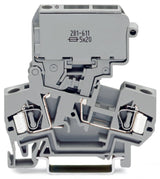WAGO Sicherungs-Reihenklemme 0,08-4qmm Serie 281 281-611/281-541 G-Sich_5x20mm