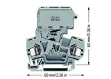 WAGO Sicherungs-Reihenklemme 0,08-4qmm Serie 281 281-611/281-417 G-Sich_5x20mm