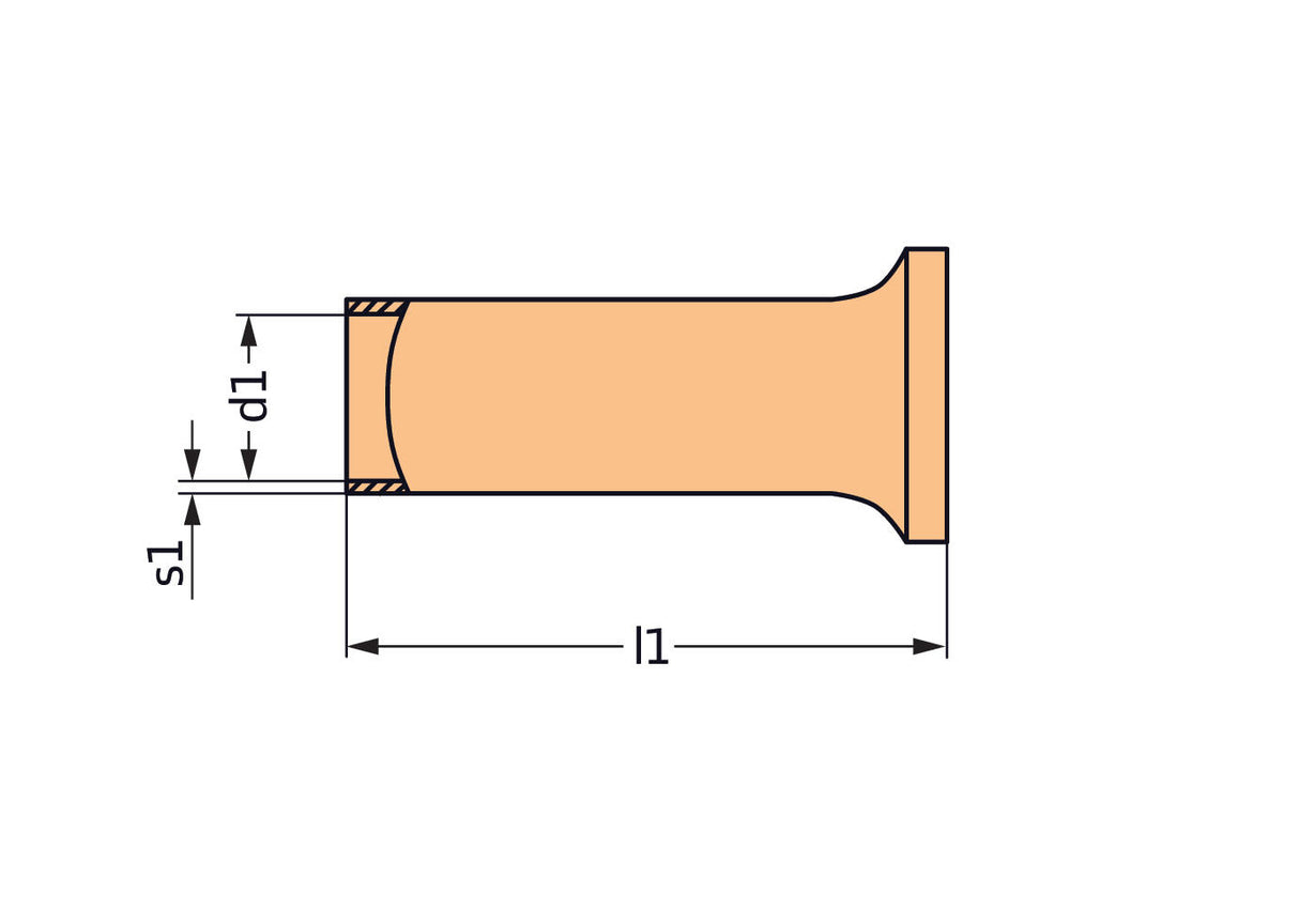WAGO Aderendhülse 35qmm 30mm Cu Standard Serie 216 216-424 verzinnt
