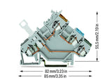 WAGO Initiator/Aktor-Klemme 3Etagen 10A Serie 280 280-563 0,08-2,5qmm Trennf