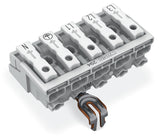 WAGO Klemmleiste 0,5-2,5qmm 24A 5p 50mm Serie 294 294-4215 Thermopl ws Federzug