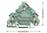 WAGO Initiator/Aktor-Klemme 3Etagen 20A Serie 280 280-583 0,08-2,5qmm