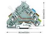 WAGO Initiator/Aktor-Klemme 3Etagen NPN Serie 280 280-576/281-496 0,08-2,5qmm