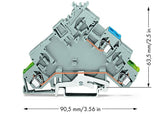 WAGO Initiator/Aktor-Klemme 2Etagen 20A Serie 280 280-593 0,08-2,5qmm