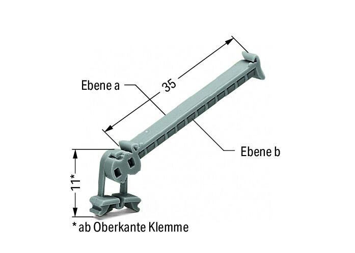 WAGO Bezeichnungshalter Kst 35x5mm Serie 249 249-105