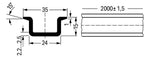 WAGO Tragschiene Cu g/vz 35/15mm L2000mm Serie 210 210-198