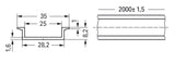 WAGO Tragschiene Alu g/vz 35/7,5mm Serie 210 210-196 L2000mm