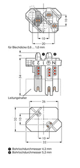 WAGO Steckverbinder Gebäude Buchse Serie 267 267-114