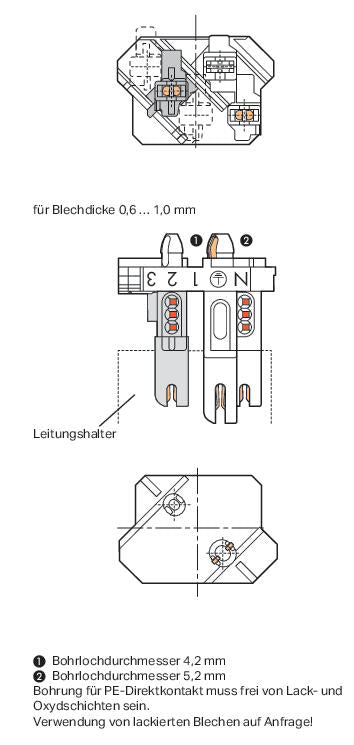 WAGO Steckverbinder Gebäude Buchse Serie 267 267-125