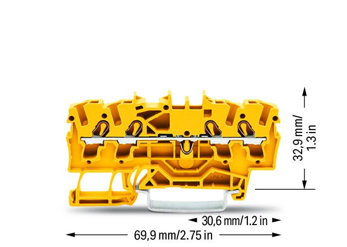 WAGO Reihenklemme 0,25-4qmm 1Etage 4kl Serie 2002 2002-1406 ge 24A TS35
