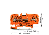 WAGO Reihenklemme 1Etage 2kl or 16A TS35 Serie 2002 2002-1602