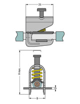 WAGO Schirmanschlussklemme 5-11mm Serie 791 791-111 Sammelsch