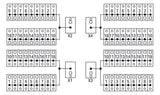 WAGO Übergabemodul 76p 250V 12A Federzug Serie 288 288-837 Leiterplattenklemme