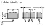 WAGO Klemmleiste 0,08-2,5qmm 24A 10p gr Serie 264 264-260 Thermopl 107mm