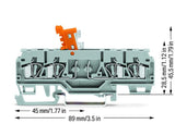 WAGO Trennreihenklemme gr 0,08-2,5qmm Serie 280 280-874 16A 1Etage