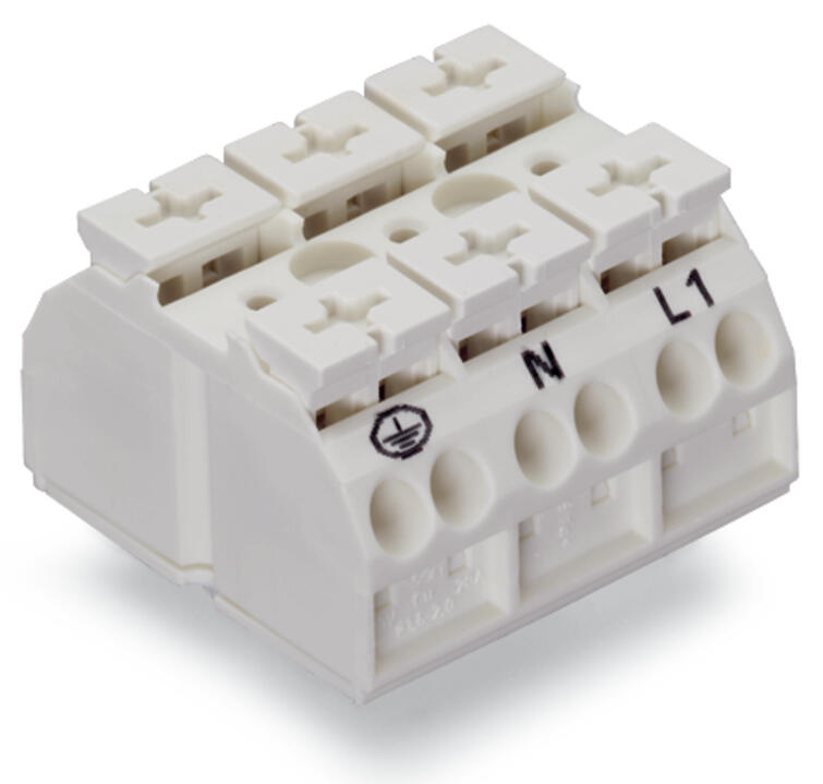 WAGO Klemmleiste 0,5-4qmm 32A 3p 36mm ws Serie 862 862-9603 Thermopl Federzug