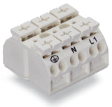 WAGO Klemmleiste 0,5-4qmm 32A 3p 36mm ws Serie 862 862-9603 Thermopl Federzug
