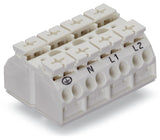WAGO Klemmleiste 0,5-4qmm 32A 4p 48mm ws Serie 862 862-9634 Thermopl Federzug