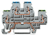 WAGO Reihenklemme 2Etagen 2kl gr 24A Serie 870 870-527 TS35