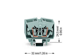 WAGO Reihenklemme 0,08-2,5qmm 1Etage 4kl Serie 264 264-721 gr 24A TS15