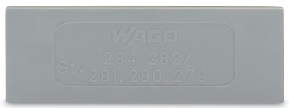 WAGO Abschl/Zwischenplatte rastb gr Serie 281 281-333