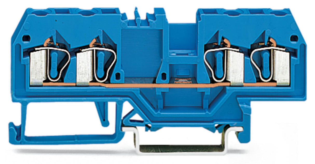 WAGO Reihenklemme 0,08-2,5qmm 1Etage 4kl Serie 280 280-834 bl 20A TS35