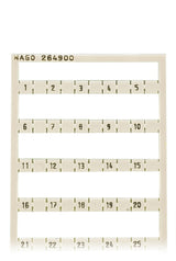 WAGO Klemmenmarkierung or RM=5mm 1-50 Serie 264 264-900/000-012 horiz