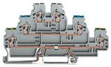 WAGO Reihenklemme 3Etagen 2kl gr 24A Serie 870 870-567 TS35