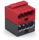 WAGO Steckklemme 8f 100V 6A 0,6-0,8qmm Serie 243 243-211 dgr/rt f.Massivleit