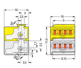 WAGO Steckklemme 8f 100V 6A lgr/ge Serie 243 243-212 f.Massivleit