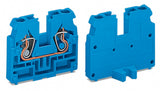WAGO Klemmleiste 0,08-4qmm 24A 1p 5mm bl Serie 869 869-304 Thermopl Federzug
