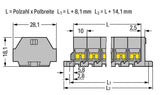 WAGO Klemmleiste 0,08-2,5qmm 24A 8p gr Serie 261 261-208/332-000 Thermopl