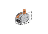 WAGO Steckklemme 2f 400V 32A 0,8-4qmm gr 222-412/995-010 m.BetätiHebel 0,08-4qmm