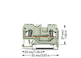 WAGO Reihenklemme 1Etage 2kl lgr 15A Serie 279 279-992 TS35