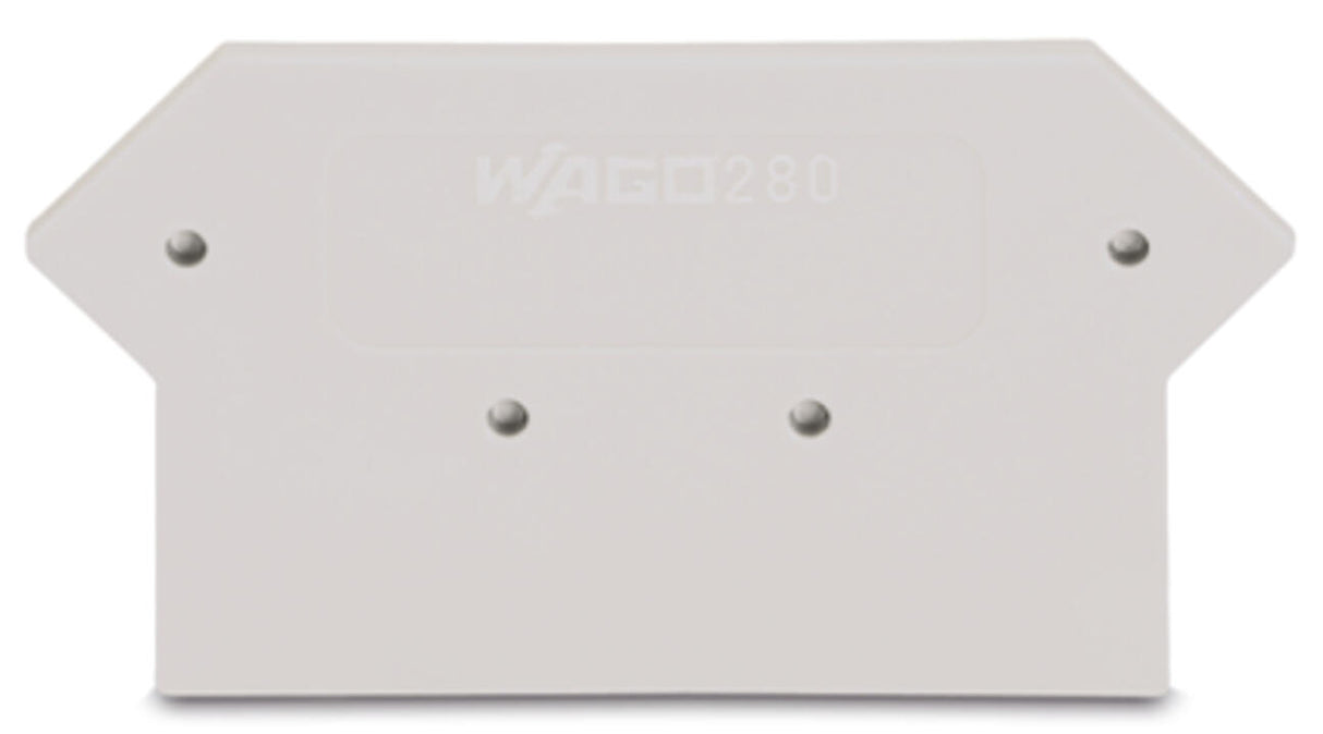 WAGO Abschl/Zwischenplatte rastb lgr Serie 280 280-362