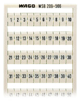 WAGO Klemmenmarkierung rt RM=5mm 1-50 Serie 209 209-566/000-005 horiz