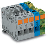 WAGO Reihenklemmenset 5Etagen 2kl mehrf Serie 285 285-139 125A TS35