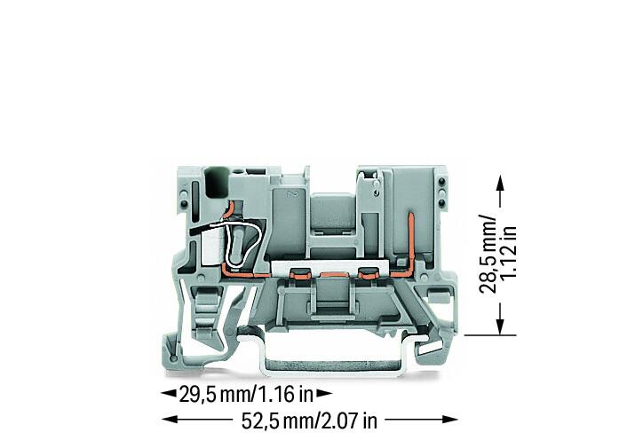 WAGO Reihenklemme 0,08-4qmm 1Etage 2kl Serie 769 769-176 gr 32A TS35