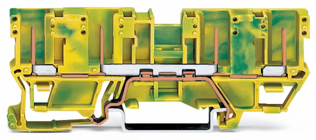WAGO Schutzleiter-Reihenklemme 0qmm/fein Serie 769 769-207 gn/ge 1Etage TS35