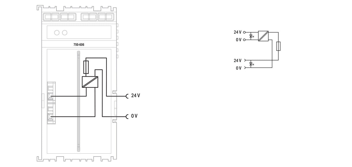 WAGO Einspeise-/Segmentmodul DC 24V 750-606/040-000