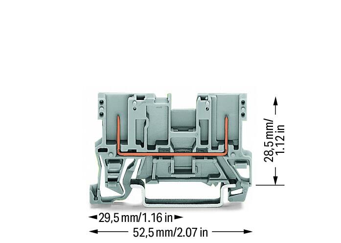 WAGO Reihenklemme qmm 1Etage 2kl bl 32A 769-156/000-006 TS35