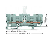 WAGO Trennreihenklemme gr 16A 1Etage Serie 769 769-203 erf.Abschlusspl
