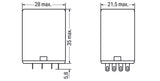 WAGO Schaltrelais 4W IP20 21,5x35x28mm 858-166 Steckanschl
