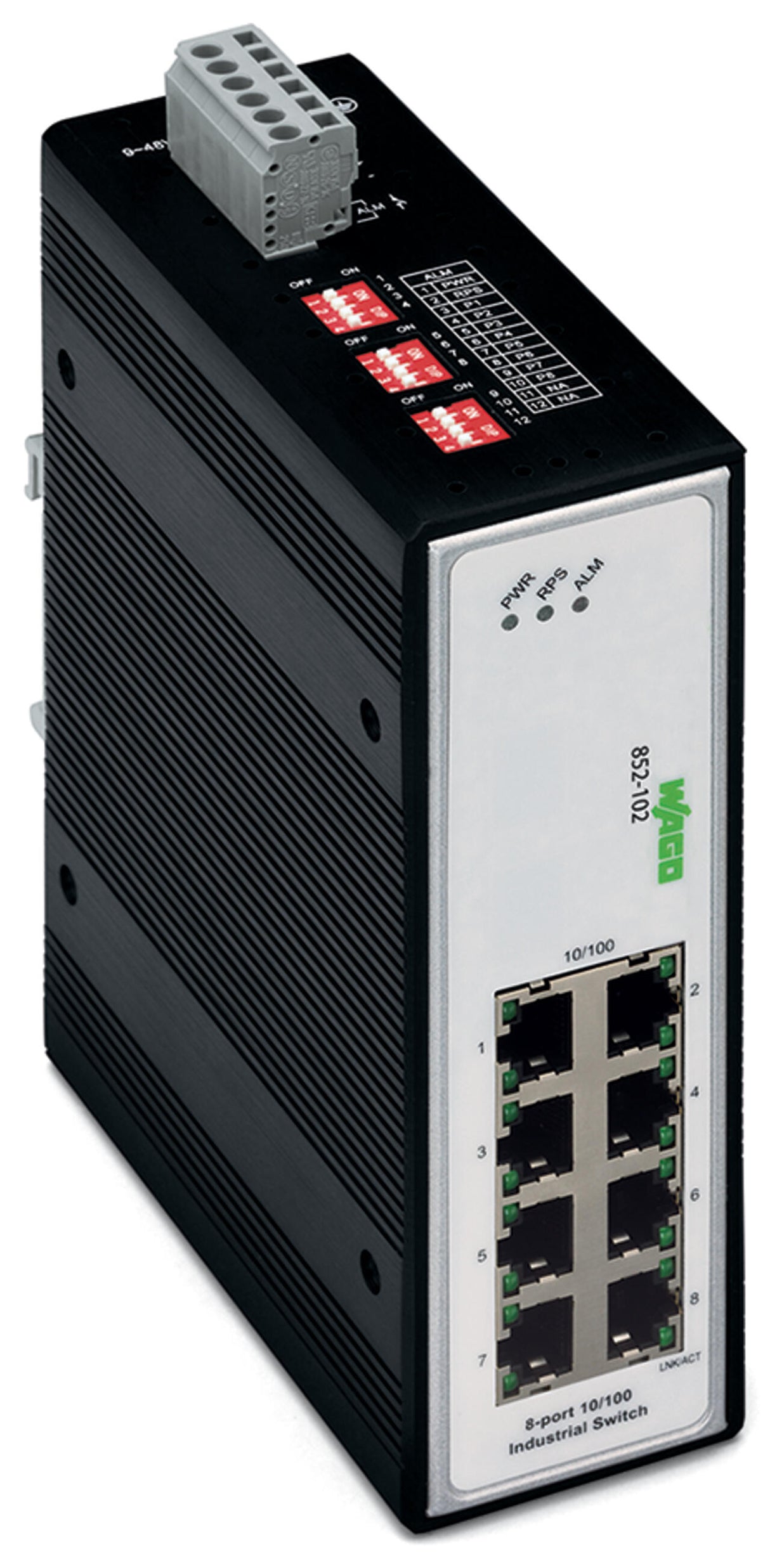 WAGO Switch Hutschiene 8x10/100Mbps 852-102/000-001 Layer2