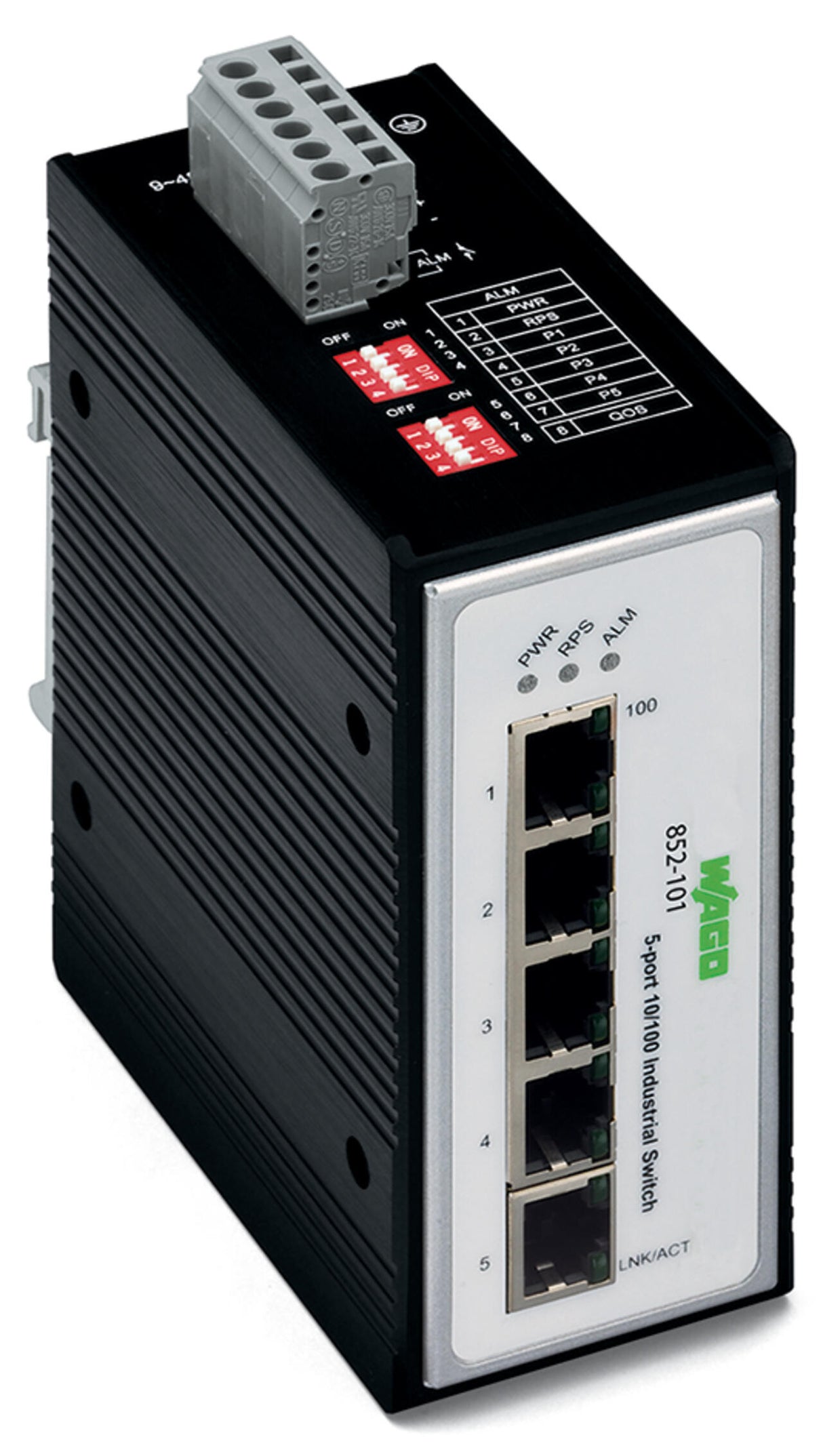 WAGO Switch Hutschiene 5x10/100Mbps 852-101/000-001 Layer2