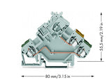 WAGO Initiator/Aktor-Klemme 2Etagen 20A Serie 280 280-554 0,08-2,5qmm
