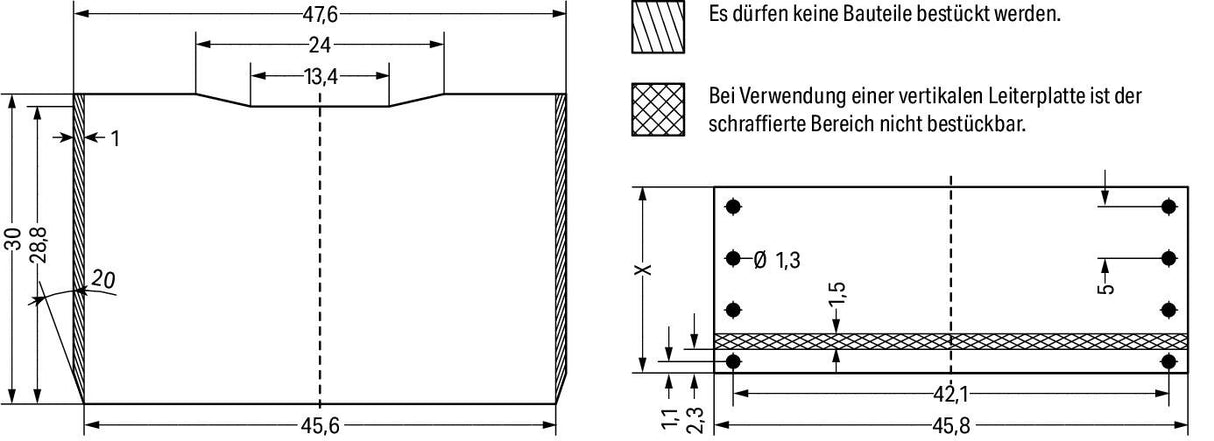 WAGO Elektronik-Leergehäuse 70,2x20x50mm Serie 286 286-112 IP20 Kst unbeh