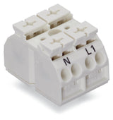 WAGO Klemmleiste 0,5-4qmm 32A 2p 24mm ws Serie 862 862-2632 Thermopl Federzug