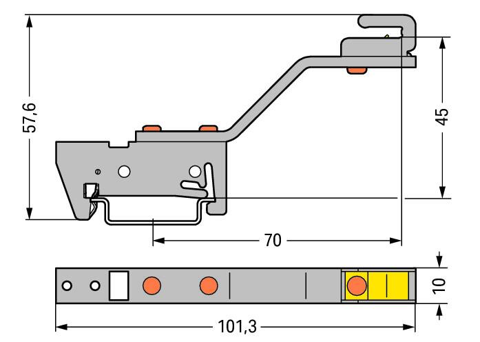 WAGO Sammelschienenträger 1p Serie 790 790-301